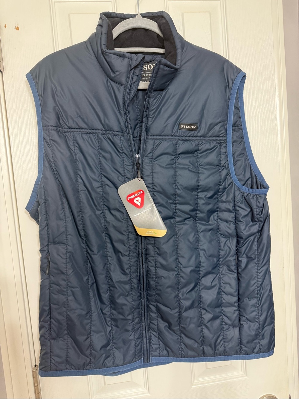 Filson Navy Quilted Insulated Vest